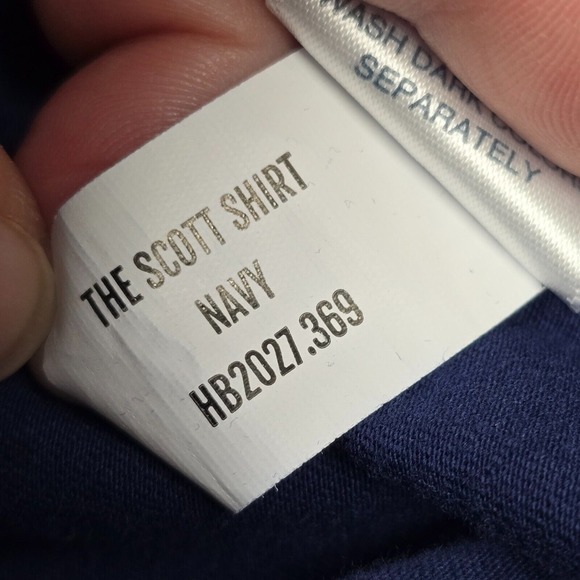 Holderness Bourne Polo Shirt Mens Large Blue‎ Tailored Fit Short Sleeve Pullover - Picture 7 of 10